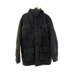 ショッピングstussy STUSSY◆ミリタリージャケット/XL/コットン/BLK/94974/フィッシングジャケット