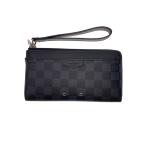 ショッピングダミエ LOUIS VUITTON◆ジッピー・ドラゴンヌ_ダミエ・グラフィット/--/BLK/総柄/メンズ