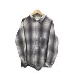 ANCELLM◆長袖シャツ/2/コットン/GRY/チ