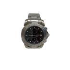 BULOVA◆クォーツ腕時計/アナログ/BLK/SLV/41011