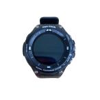 CASIO◆PRO TREK Smart WSD-F20 ブラック【WearOS】/デジタル/ラバー/BLK/BLK/S//