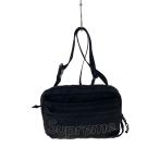 ショッピングsupreme Supreme◆ショルダーバッグ/コットン/BLK/無地
