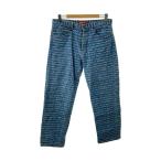 Supreme◆22AW/Multi Type Jacquard Regular Jean/デニムパンツ/32/ブルー