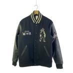 ショッピングstussy STUSSY◆10AW/×KOSTAS SEREMETIS VARSITY JACKET/スタジャン/L/ウール/ブラック
