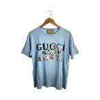 GUCCI◆×HIGUCHI YUKO/Tシャツ/S/コットン/ブルー/548334 XJDT//