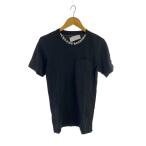 ショッピングCHROME CHROME HEARTS◆Neck Logo T-Shirt tee/ポケットTシャツ/S/コットン/ブラック