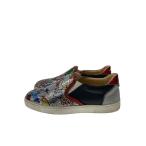 ショッピングスパンコール Christian Louboutin◆SAILOR BOAT DEGRA/スリッポン/ローカットスニーカー/41/シルバー/スパンコール