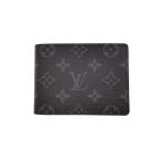 ショッピングLOUIS LOUIS VUITTON◆ポルト・フォイユ・ミュルティプル_モノグラム・エクリプス/PVC/BLK/メンズ