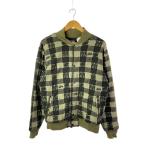 STUSSY◆ブルゾン/M/コットン/KHK/チェック