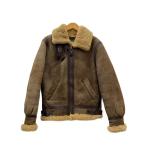 ショッピングschott Schott◆TYPE B-3/USA製/レザージャケット・ブルゾン/36/レザー/BRW/無地/AC-18606