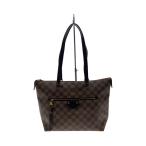 LOUIS VUITTON◆イエナMM_ダミエ・エベヌ_BRW/PVC/BRW