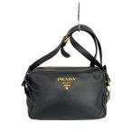 ショッピングPRADA PRADA◆VITELLO PHENIX/ショルダーバッグ/レザー/BLK/1BH079