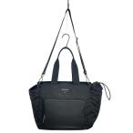 PRADA◆トートバッグ/ナイロン/BLK/無地/1BG102