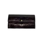 LOUIS VUITTON◆ポルト・フォイユ・サラ_モノグラム・ヴェルニ_/メンズ/エナメル/ボルドー/M93524