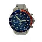 TISSOT◆クォーツ腕時計/アナログ/ステンレス/NVY/SLV/T120417A