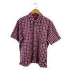 ショッピングsupreme Supreme◆半袖シャツ/M/コットン/PNK/チェック/Plaid S/S Shirt