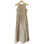 ショッピングレディ 夏 MARIHA◆夏のレディのドレス/ノースリーブワンピース/36/コットン/ベージュ