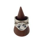 ショッピング15号 NAVAJO◆J.Begay/ジェロームビゲイ作/ホワイトバッファロー/リング/STERLING/15号/シルバー//