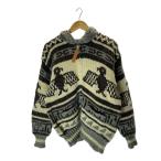 ショッピングカウチン CANADIANSWEATER◆HAND KNIT/カウチンセーター/ニットジップパーカー/--/ウール/BRW/総柄/ハンドニット