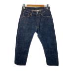 EVISU◆大黒/クロコ型押し/ピンク/カモメ/デニム/ジーンズ/32/コットン/インディゴ/2001