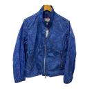 ショッピングmoncler MONCLER◆RENOIR GIUBBOTTO/ダヴルジップ/ナイロンジャケット/1/ナイロン/BLU/総柄