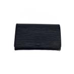 LOUIS VUITTON◆ポルト・フォイユ・トレゾール_エピ/レザー/BLK/レディース