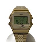 TIMEX◆クォーツ腕時計/デジタル/--/GLD/GLD/S33YW0002 M10062