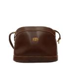 ショッピングgucci GUCCI◆オールドグッチ/ショルダーバッグ/レザー/BRW//