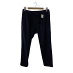 ショッピングスウェード HERNO◆スウェードエフェクトパンツ/カーゴパンツ/L/ポリエステル/NVY/無地/PT00005UR