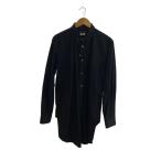 ショッピングGARCONS COMME des GARCONS HOMME PLUS◆レイヤードデザインシャツ/長袖シャツ/M/コットン/BLK/無地/PF-B009