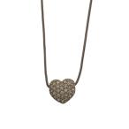 Swarovski* колье /--/ цветной камень /SLV/ верх иметь / женский / Heart 