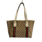 ショッピングＧＧキャンバス GUCCI◆トートバッグ_シェリー_GGキャンバス/キャンバス/BEG/総柄