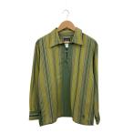 patagonia◆06s/Rhythm KING SNAKE SHIRTS/S/ポリエステル/GRN/ストライプ/20630