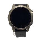 GARMIN◆スマートウォッチ/デジタル/--/BLK/SLV/チタン