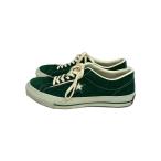 CONVERSE◆ローカットスニーカー/US9.5/GRN/スウェード