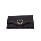 GUCCI◆長財布/レザー/BRW/無地/レディ