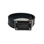 ショッピングLOUIS LOUIS VUITTON◆ベルト/レザー/BLK/メンズ/M9632