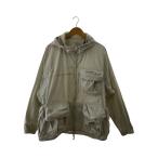 ショッピングau snow peak◆SNOW PEAK INDIGO C/N PARKA/L/ナイロン/CRM/無地/jk-24au402