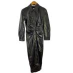 ショッピングzara ZARA◆長袖ワンピース/S/フェイクレザー/BLK/2969-288-800