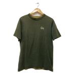 STUSSY◆90S/USA製/CLASSIC SIGNATURE S LOGO/Tシャツ/M/コットン/BLK/OLD