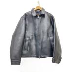 ZARA◆フェイクレザー/レザージャケット・ブルゾン/L/ポリエステル/BLK/無地/3548/308/800//