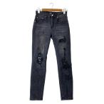 HESNTLS/ повреждение обработка / обтягивающий брюки /28/ хлопок /BLK//