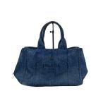 ショッピングPRADA PRADA◆トートバッグ/デニム/IDG/無地//