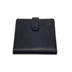 LOUIS VUITTON◆ポルト・ビエ・コンパクト_エピ/レザー/BLK/メンズ