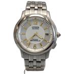 CITIZEN◆EXCEED/エコドライブ/ソーラー/アナログ/ステンレス/シルバー/H410-T007716