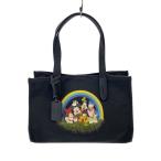 COACH◆×Disney/トートバッグ/キャンバス/BLK/CS533//