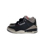 NIKE◆AIR JORDAN 3_エアジョーダン 3/27cm/BLK