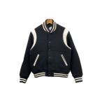 MINEDENIM◆Wool Melton & Leather Studium Jam/1/ウール/BLK/2310-9004-97-012//