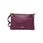 COACH◆ミア・クロスボディ_ボルドー/レザー/BRD