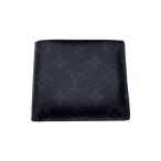 LOUIS VUITTON◆ポルト・フォイユ・マルコNM_モノグラム・エクリプス_BLK/PVC/BLK/メンズ